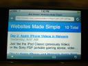 Apple iPhone and RSS feeds