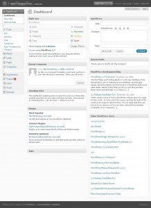 wordpress 2.7 dashboard wordpress 2.7 dashboard