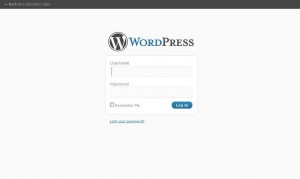 wordpress 2.7 login