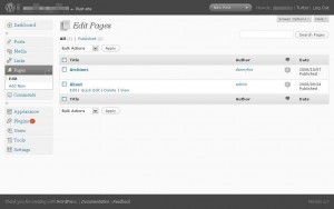 wordpress 2.7 manage pages wordpress 2.7 manage pages