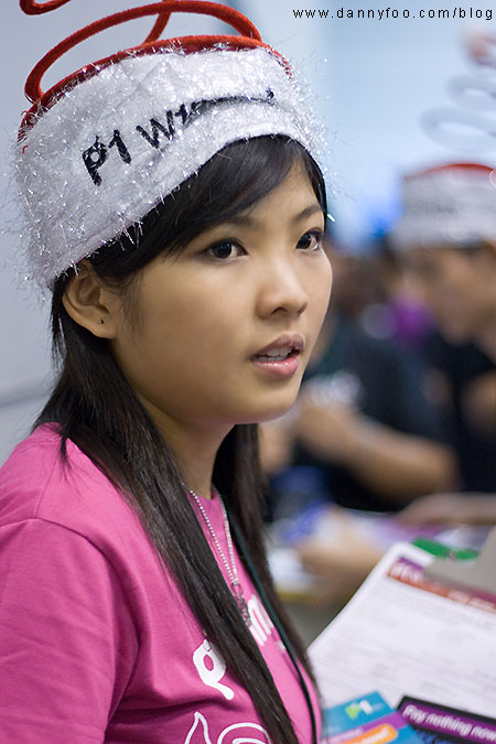 P1 Wimax booth babe