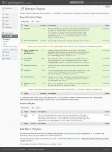 wordpress 2.7 plugins installed wordpress 2.7 plugins installed