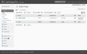wordpress 2.7 manage posts wordpress 2.7 manage posts