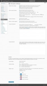 wordpress 2.7 discussion settings