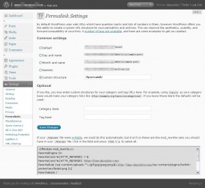 wordpress 2.7 permalink settings wordpress 2.7 permalink settings