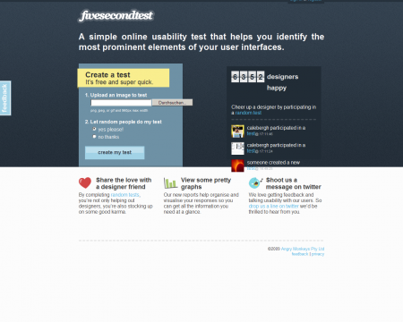 fivesecondtest website