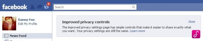 facebook new privacy settings notification