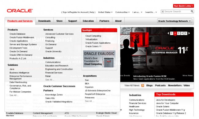 oracle website